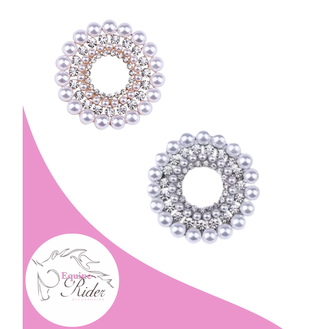 EQUINE RIDER DIORE PEARL BROOCH 