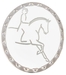RUBIN ROSS DRESSAGE RIDER BROOCH SILVER