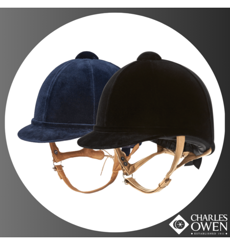 CHARLES OWEN FIAN VELVET HELMET 