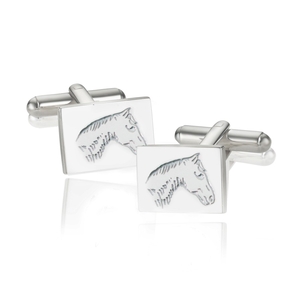 GC EQUESTRIAN BREEZE PONY SQUARE CUFFLINKS-gifts-Spurs