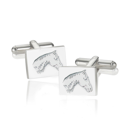 GC EQUESTRIAN BREEZE PONY SQUARE CUFFLINKS