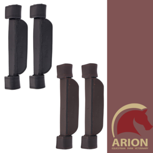 PLATINUM LEATHER BLINKERS-bridles & bits-Spurs
