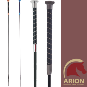 FLECK DRESSAGE SILK TOUCH WHIP CRYSTAL GRIP-training equipment-Spurs