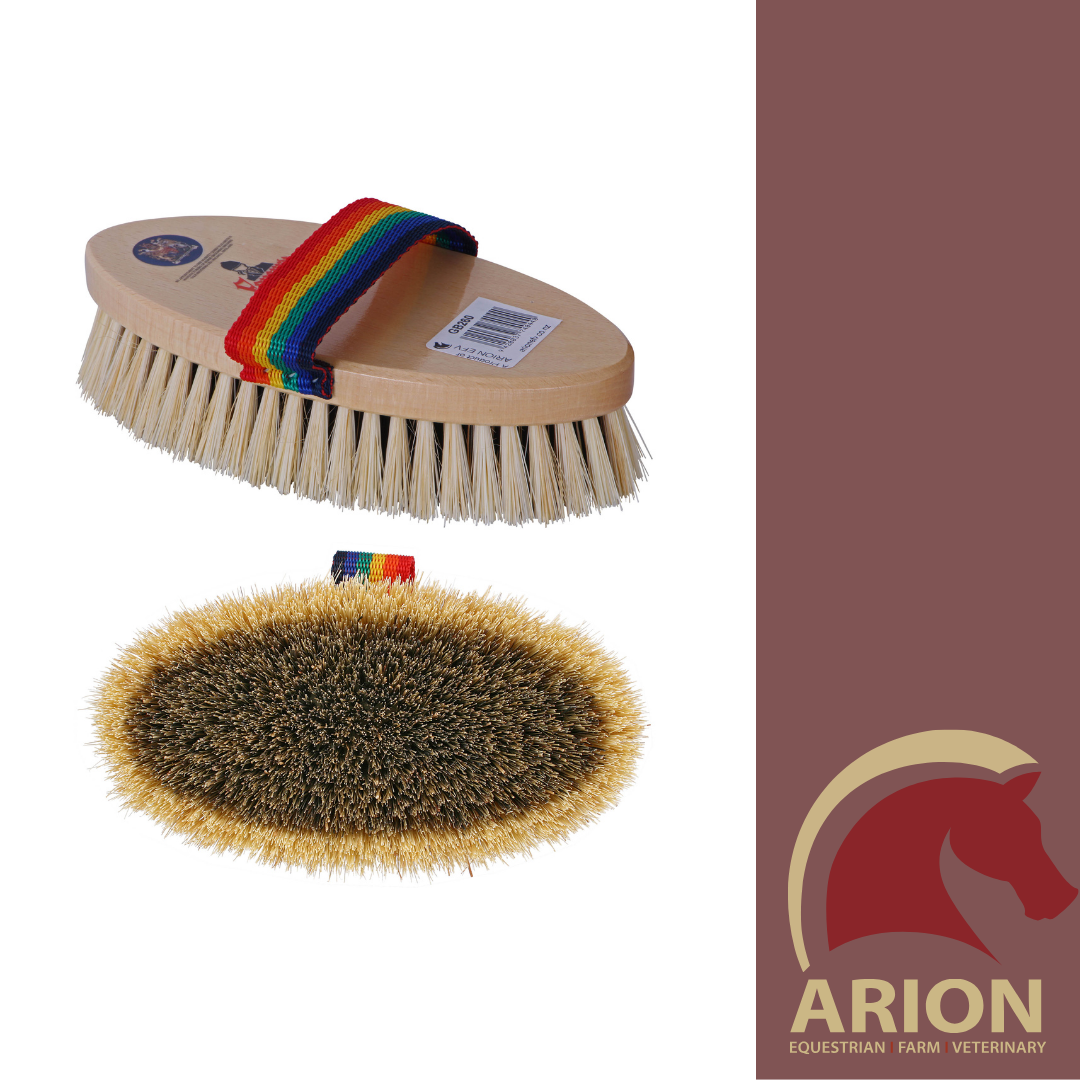 EQUERRY BODY BRUSH NATURAL BRISTLE GroomingBrushes Spurs EQUERRY